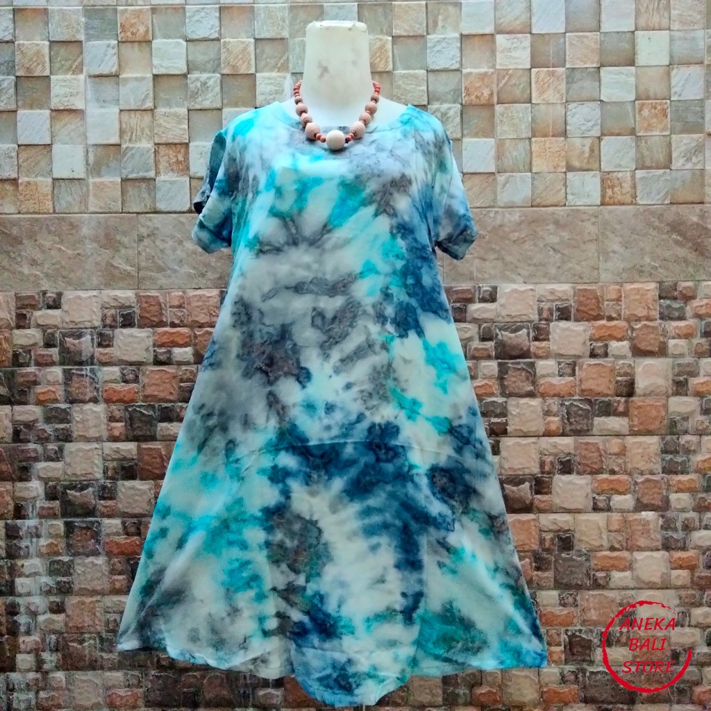 Daster payung tie dye Bali murah Uk-XL, Baju tidur, daster vega mega, pakaian Wanita, tye die casual, tie die, tye dye-Foto 03