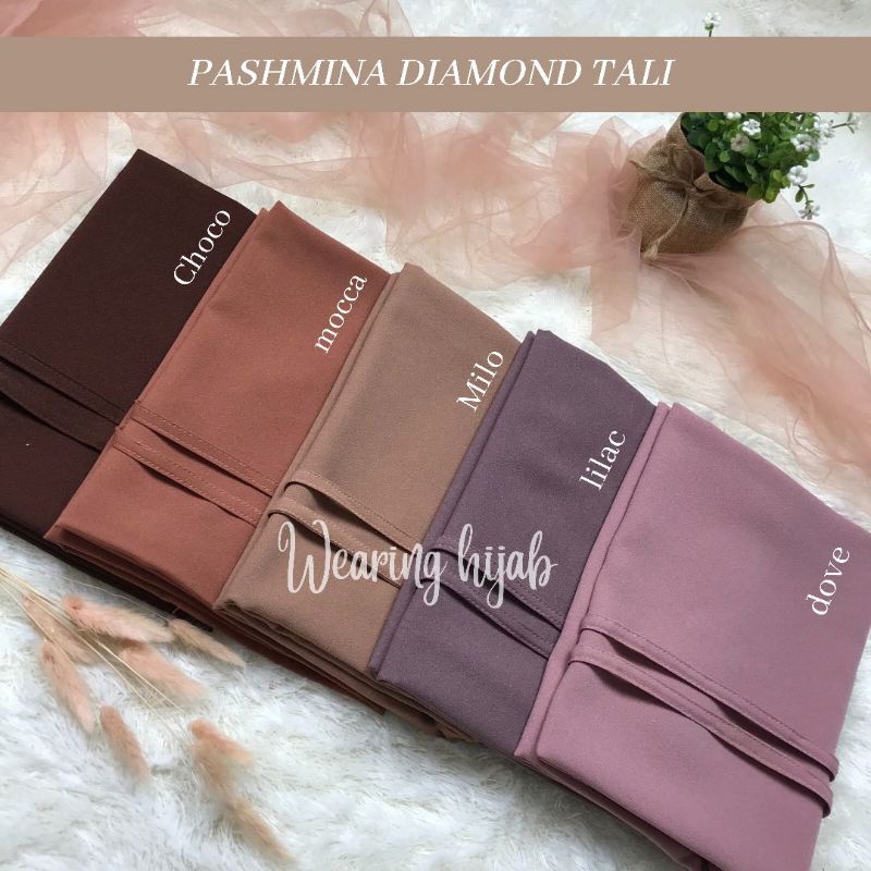 PASHMINA TALI DIAMOND / PASMINA DIAMOND / KERUDUNG INSTAN /PASMINA TALI DIAMOND STRECH