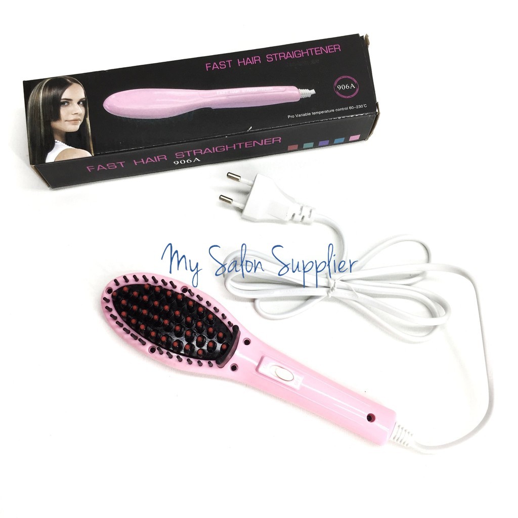 Catok Sisir Hair Straightener Pelurus Rambut Mini 906a