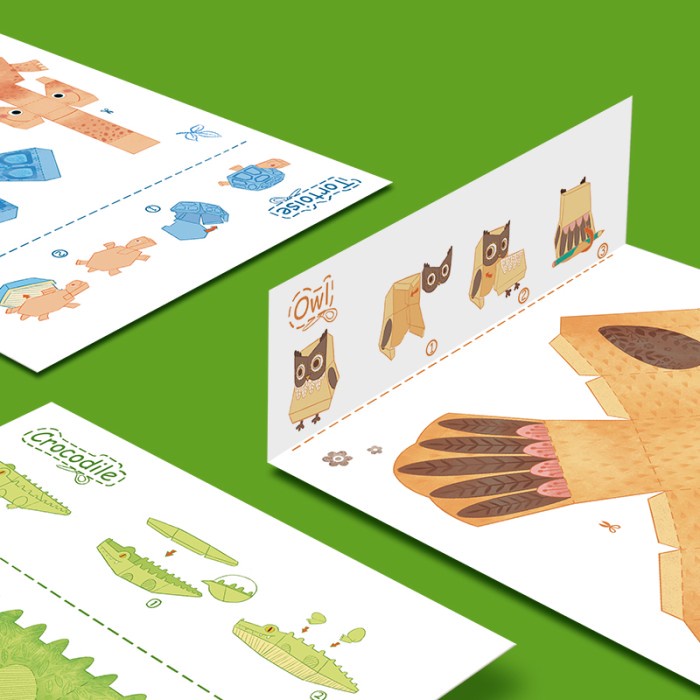 

Senikertas- Mideer Origami Paper - Animals -Kertas-Seni.