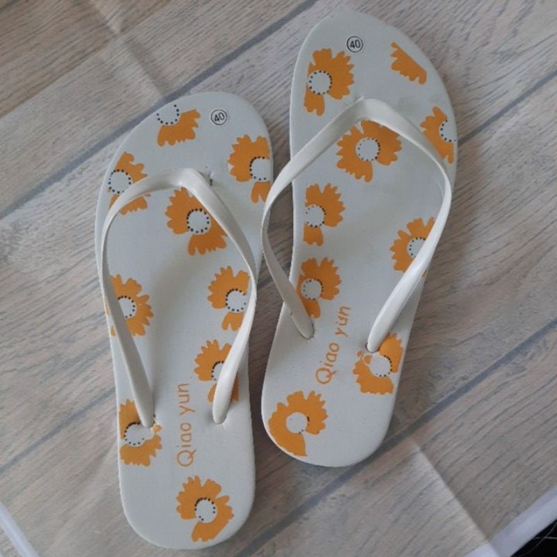 SANDAL WANITA JEPIT MOTIF BUNGA QIAO YUN