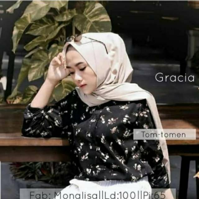 Kemeja monalisa gracia / blouse gracia