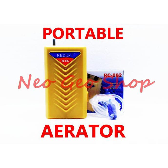 Mesin Aerator Airpump Aquarium Baterai Batre Portable Recent 002
