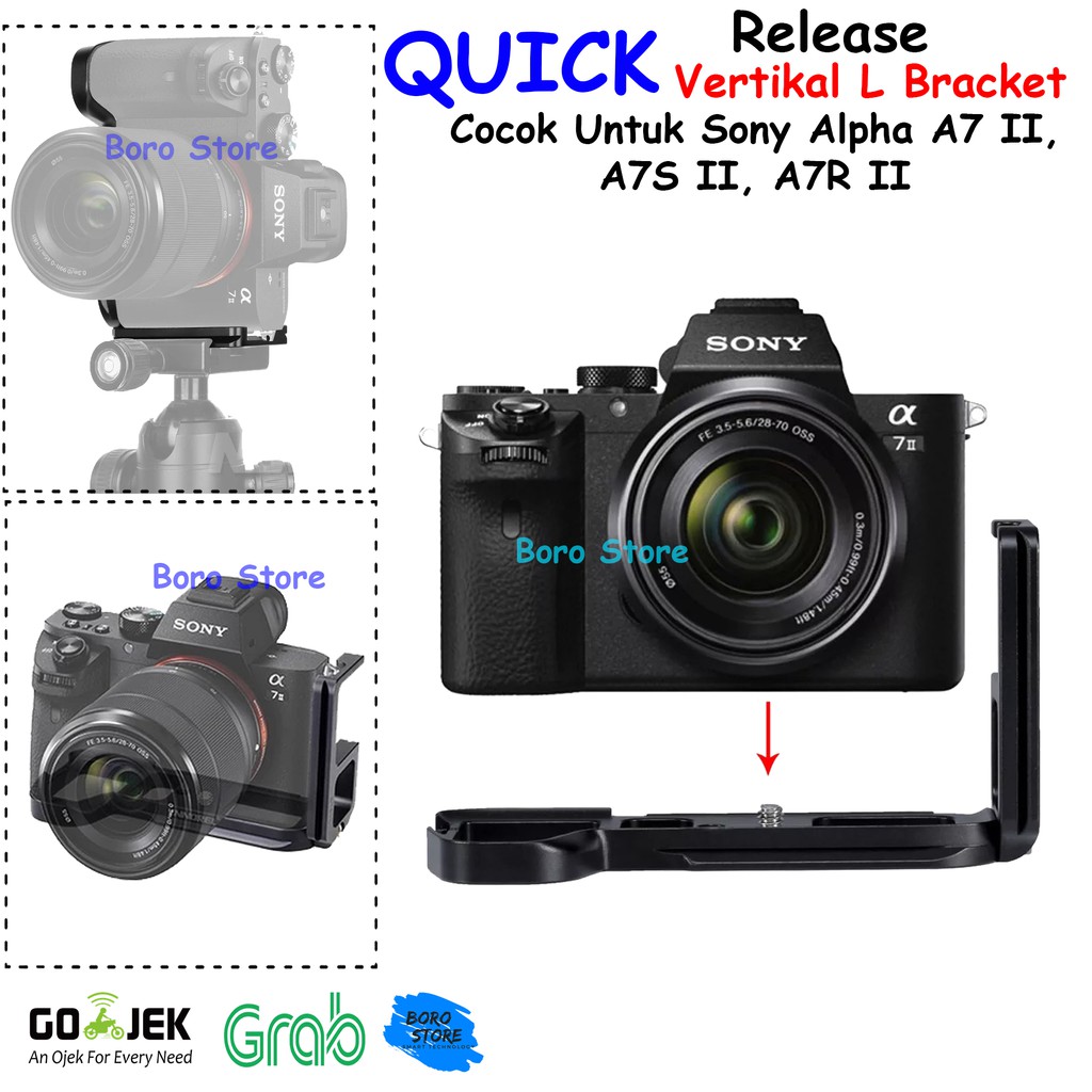 Quick Release Vertikal L Bracket Plate For Sony Alpha A7II A7R II A7S Mark II