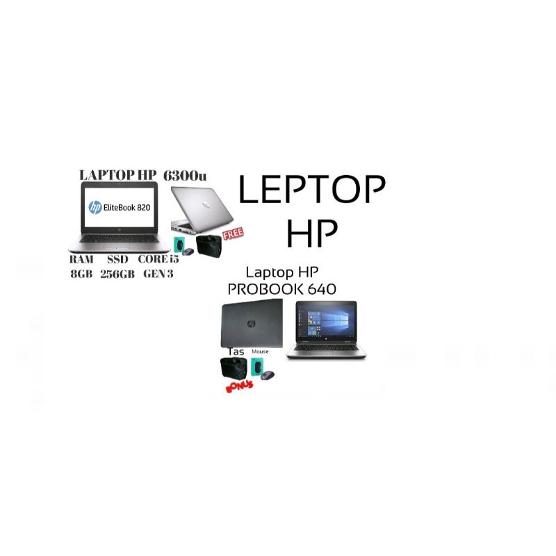 Laptop HP PROBOOK 64014in / Leptop Hp Elitebook 820 /12 5 inc Core i5