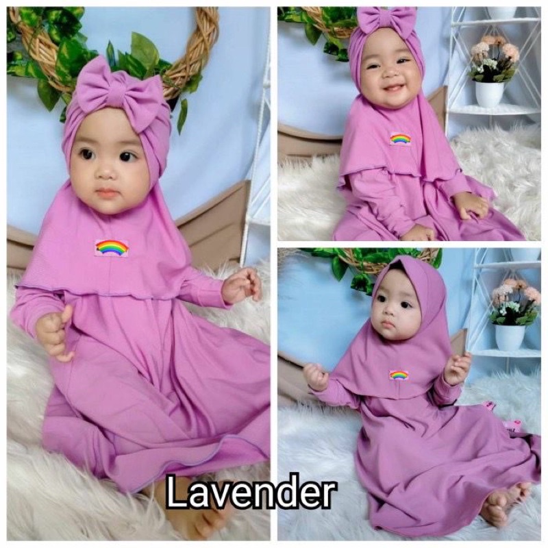 Gamis Bayi Free Kerudung + Turban Bubble Kids Collections Milo