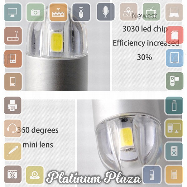 Lampu Mobil Headlight LED T10 W5W 2 SMD 3030 2 PCS - White`9GAIEZ-