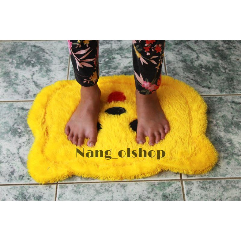 Keset Karakter Bulu Rasfur Murah / Keset Busa Tebal / Keset Realpict 100%