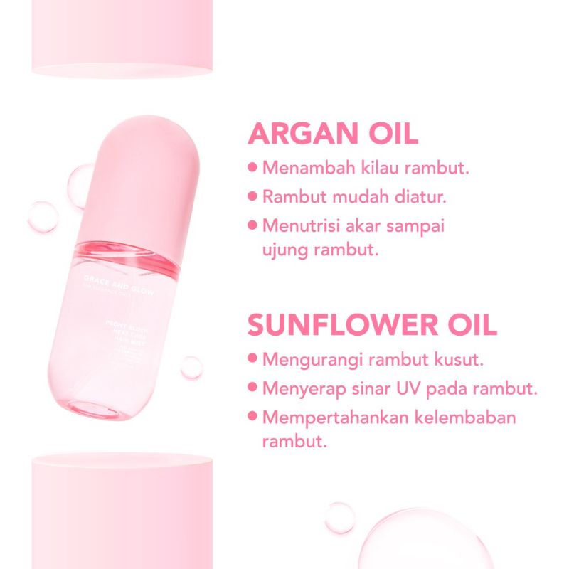 Grace &amp; Glow Peony Blush Heat Care Hair Mist