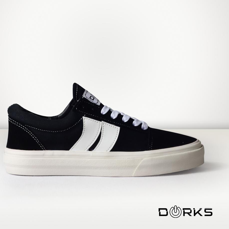 Terbagus.. DORKS - Skate Black | Sepatu Original | Sepatu Pria | Sepatu Sekolah | Sepatu Murah