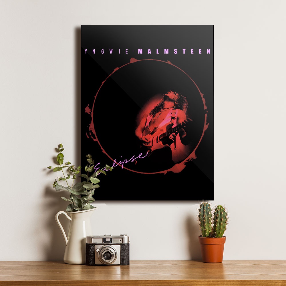 Yngwie Malmsteen Eclipse Poster Kayu Pajangan Dekorasi Dinding Rumah Wall Decor