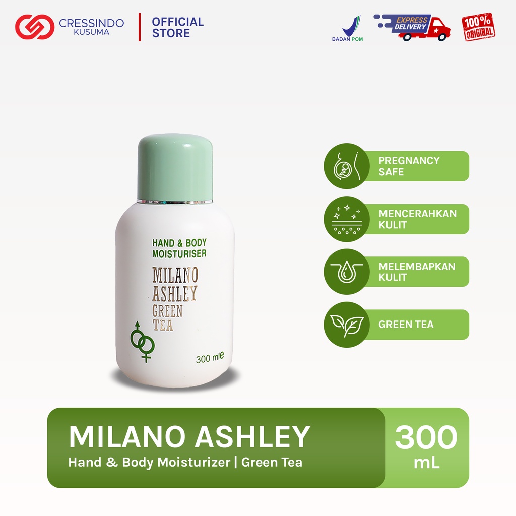 MILANO ASHLEY Green Tea Hand &amp; Body Lotion Moisturiser