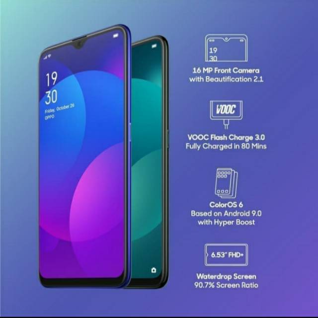 OPPO F11  RAM 4 GB/128 GB GARANSI RESMI OPPO INDONESIA