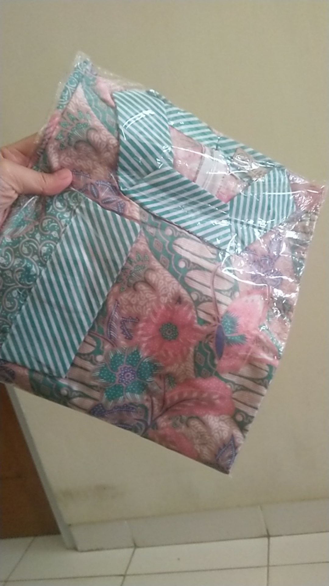 Baju Tunik Batik Fashion Atasan Tunik Cewek Kantor Outer Solo Td 168