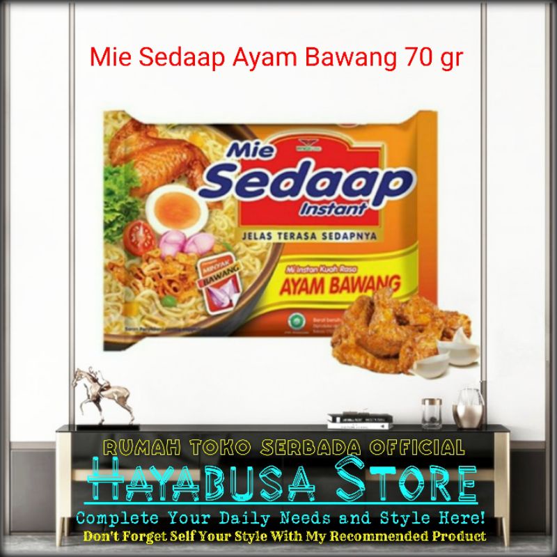 

Mie Sedaap Mi Kuah Rasa Ayam Bawang 70gram
