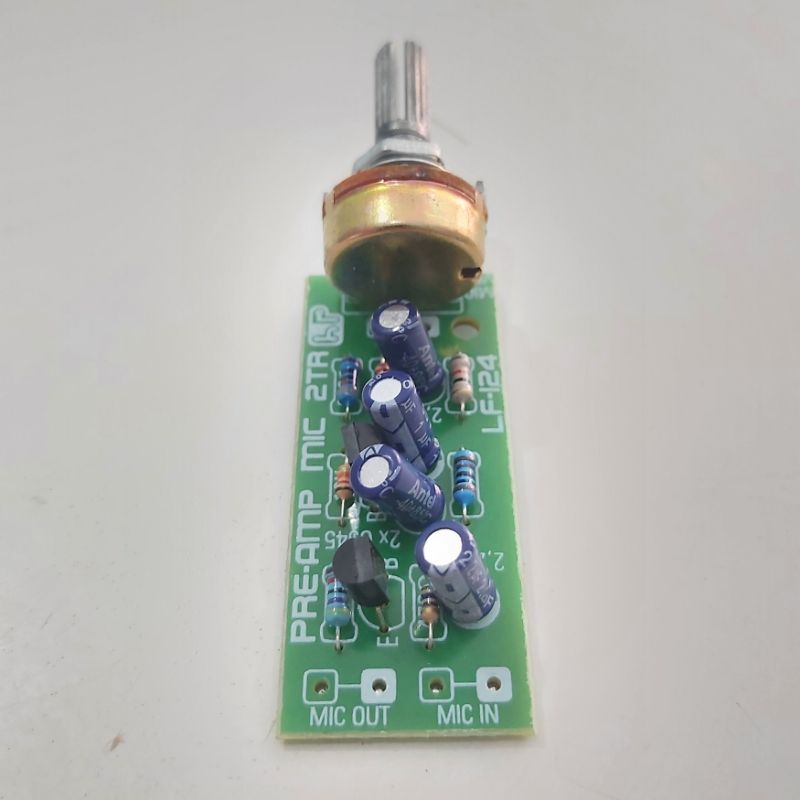 Kit Pre Amp Mic 2 Transistor 1 Potensio LF124