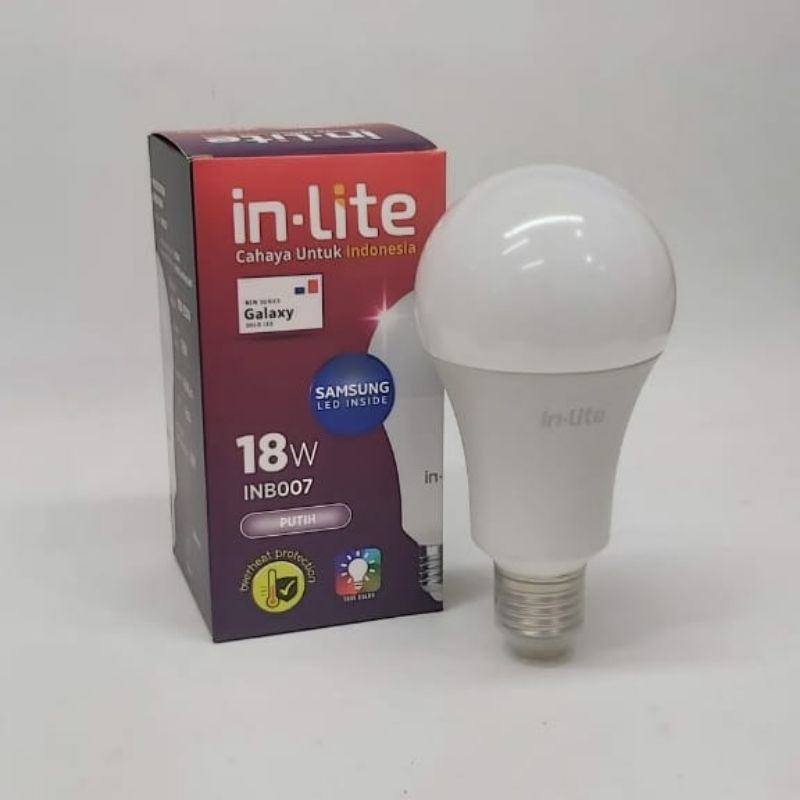 Lampu LED 18 watt Putih 6500K inLite Bergaransi 1th