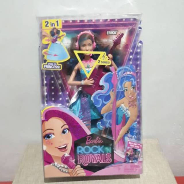 Preloved L1 24A Barbie - Barbie Rock N Royals Erika Juno Singing 2 in 1 Princess Doll