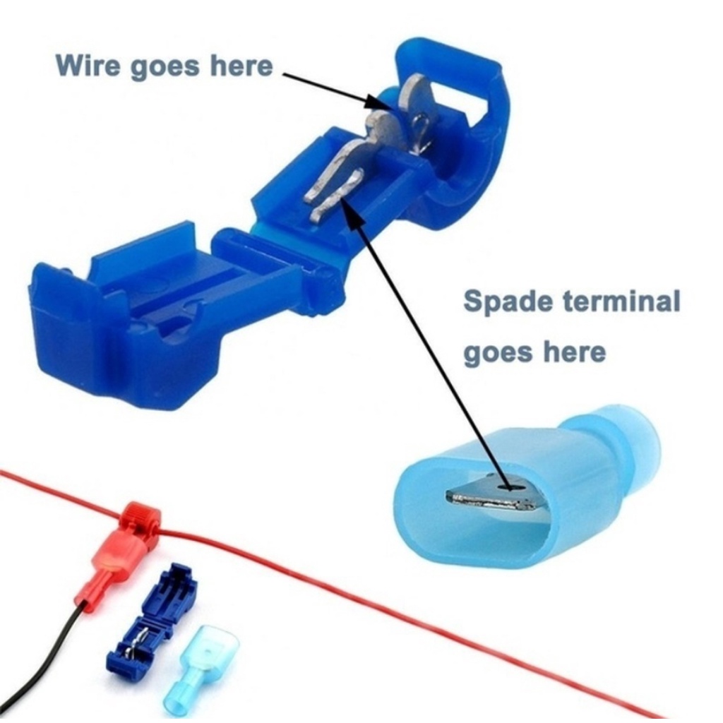 Konektor Terminal Kabel Listrik Insulated 22-10 AWG T-Taps