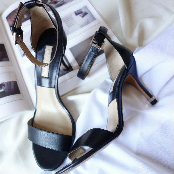 MICHAEL KORS Original Genuine Leather Ankle Strap Heels Sandal Second Branded Preloved Bekas Authent