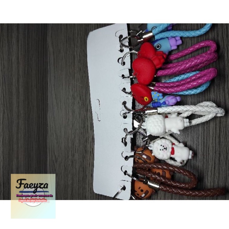 12 pcs gantungan tas kunci bts tali