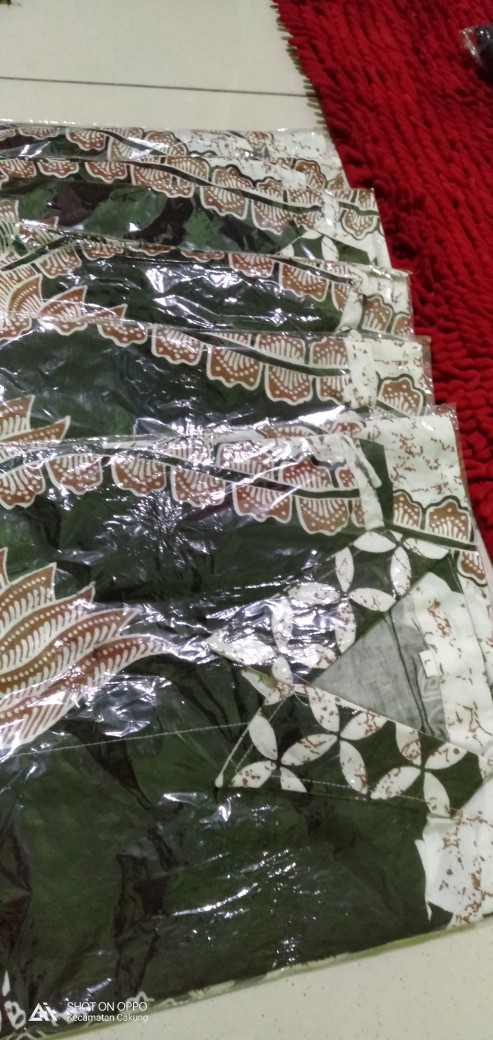 Bswart Batik Hrb026 Kenongo Hem Pendek Padi Pekalongan M L Xl Batik Pria Murah Modern Grosir