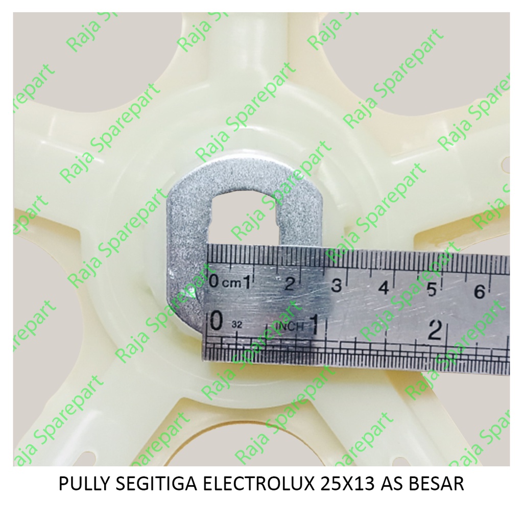 PSEB PULI MESIN CUCI / PULLEY SEGITIGA / PULLY SEGITIGA ELECTROLUX 25X13 AS BESAR