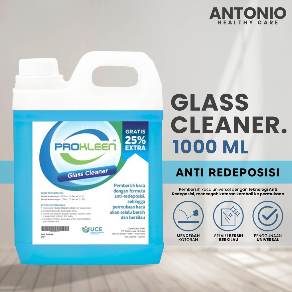 Jual Pembersih Kaca GLASS CLEANER PROKLEEN 1000mL Indonesia|Shopee ...