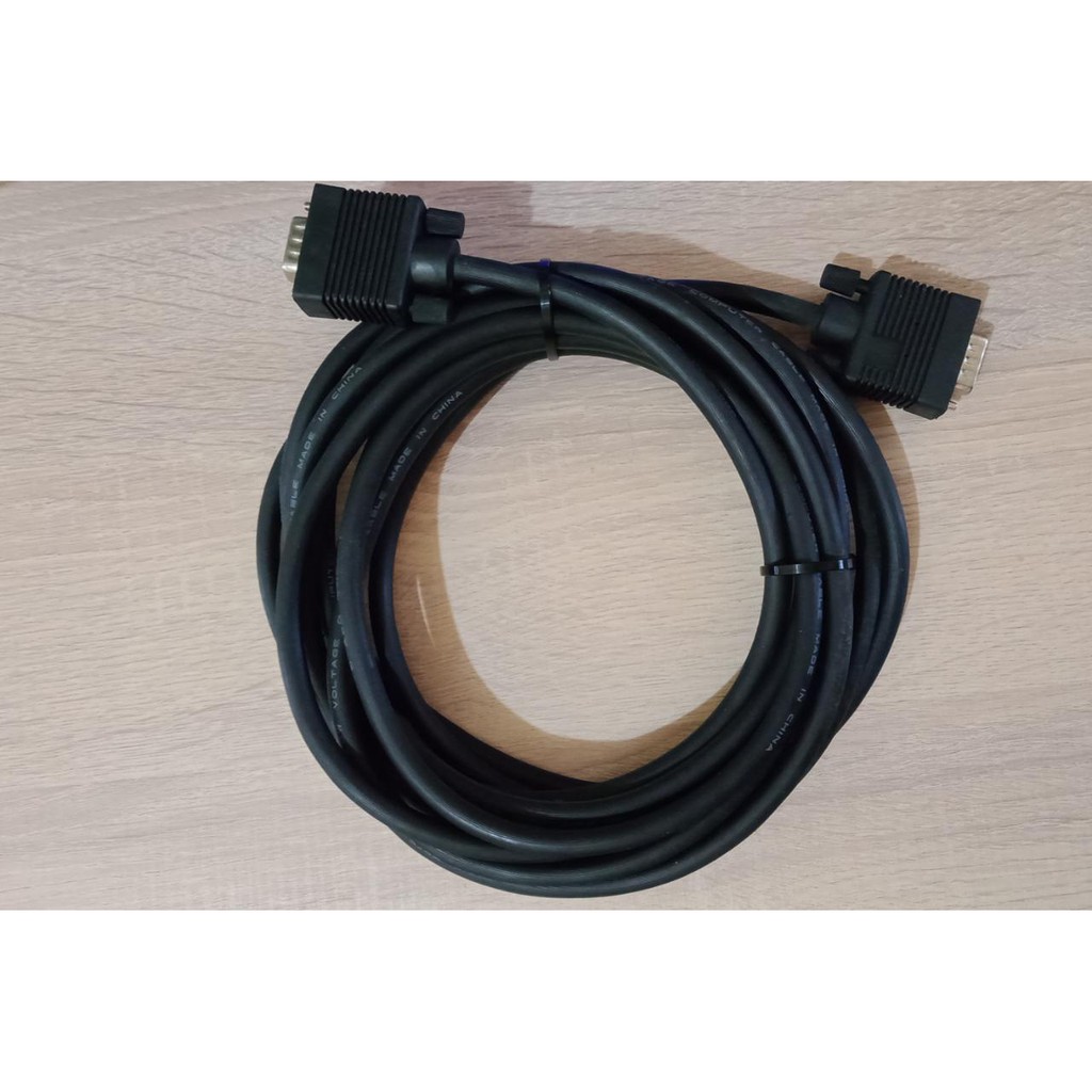 Kabel VGA 5M Male To VGA Male Black