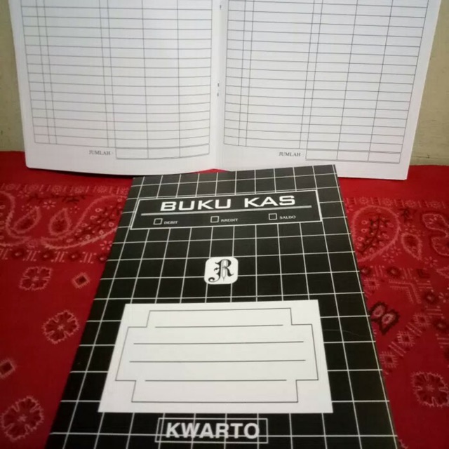 BUKU KAS QUARTO / KWARTO COVER HITAM