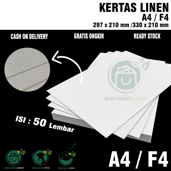 KERTAS LINEN JEPANG A4 F4 untuk sertifikat piagam 50 LEMBAR | Shopee