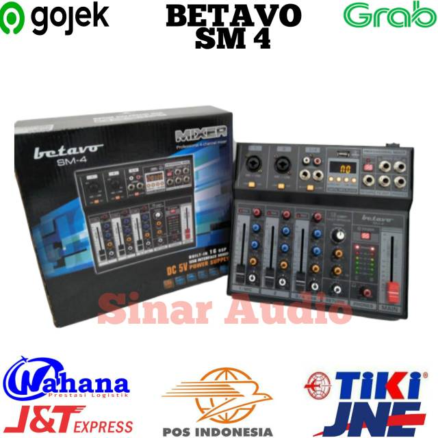 Mixer Betavo SM 4 / SM4  Mixer Audio 4 channel