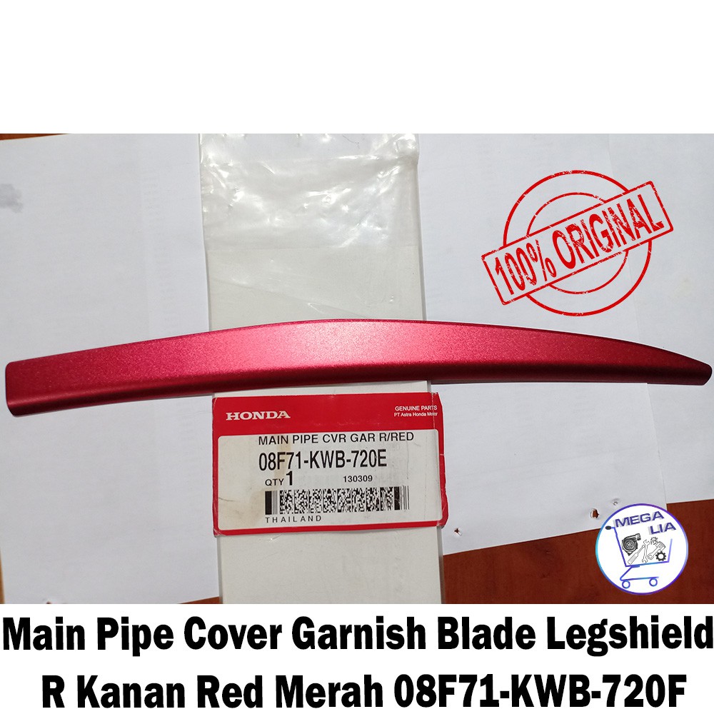 Main Pipe Cover Garnish Blade Legshield Cover R Kanan Red Merah 08F71-KWB-720E