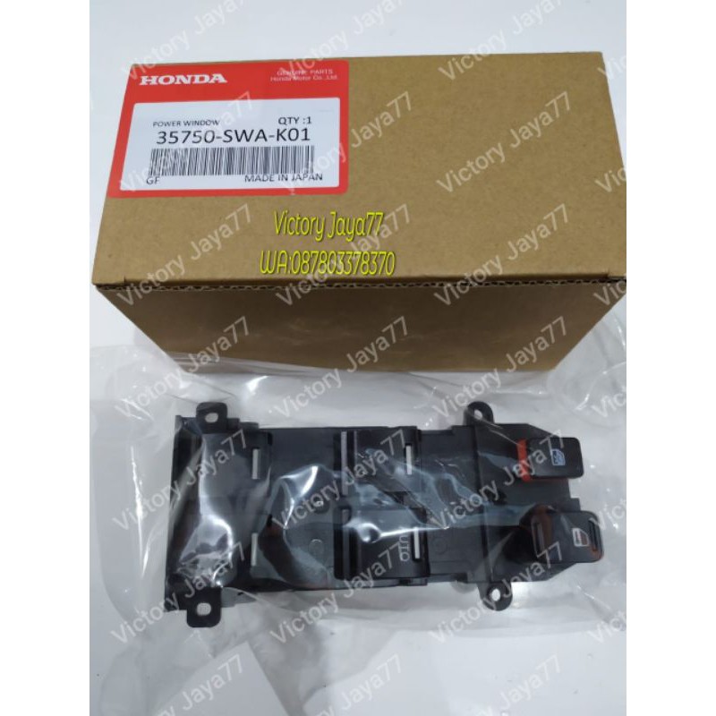 Switch Saklar Power Window Honda Jazz RS S GE8 Th 2008-2013 Original