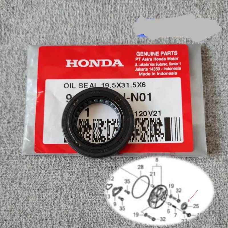 SEAL / SIL KRUK AS KIRI GENIO - BEAT NEW LED 2020 / STREET - SCOOPY ESP 2021 K0J ORIGINAL