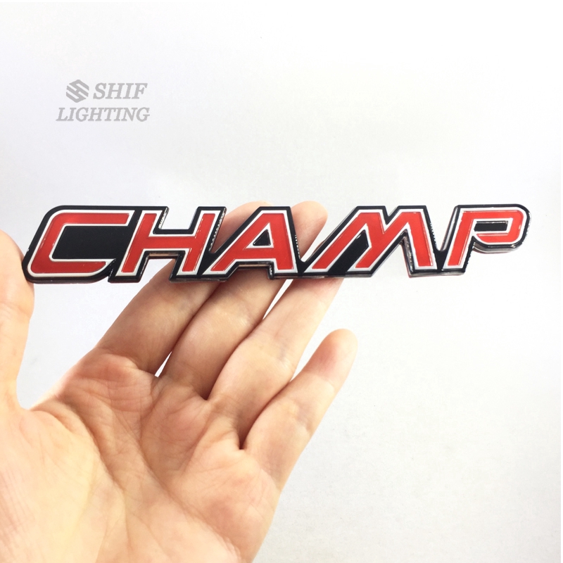 1pc Stiker Emblem Logo CHAMP Bahan ABS Untuk Dekorasi Mobil TOYOTA HILUX VIGO CHAMP