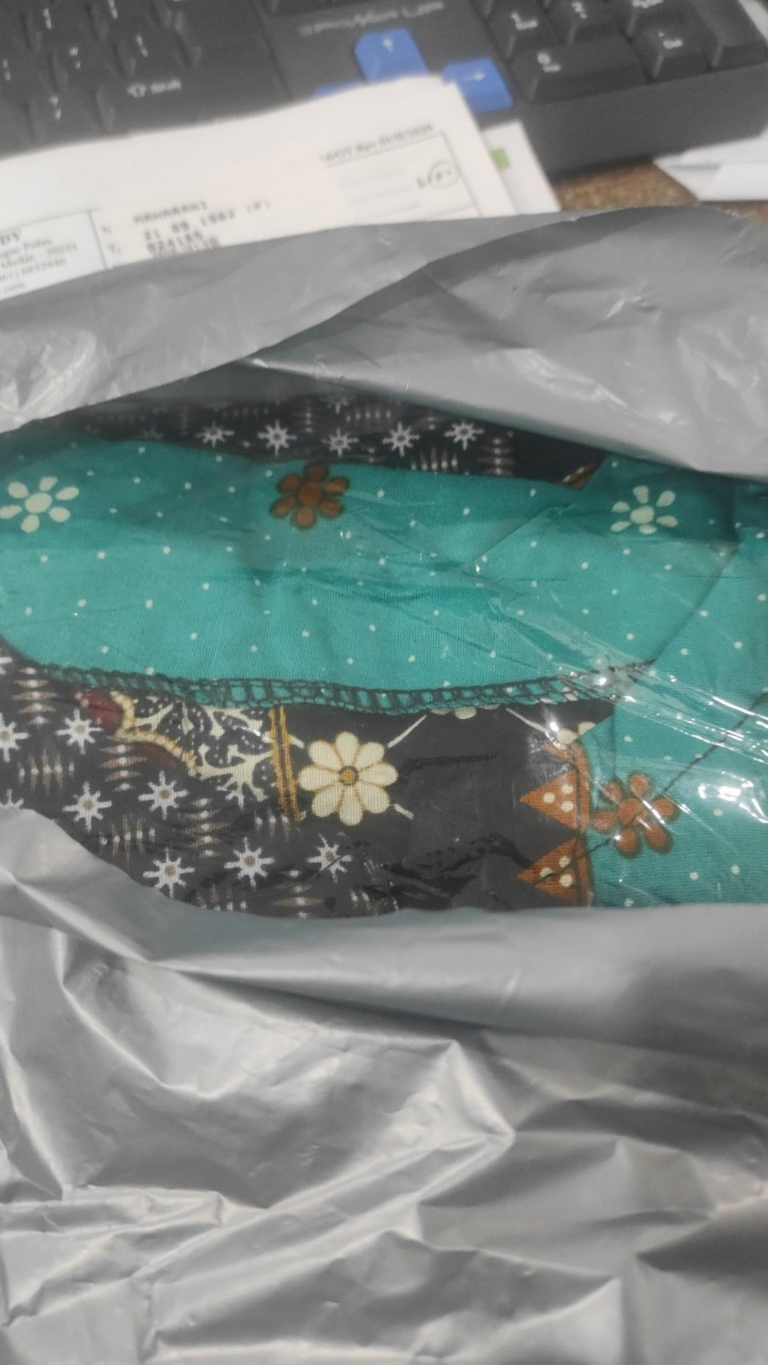 Promo Batik Couple Keluarga Sarimbit Sania Ruffle Batik Ori Ndoro Jowi Motif Sinaran