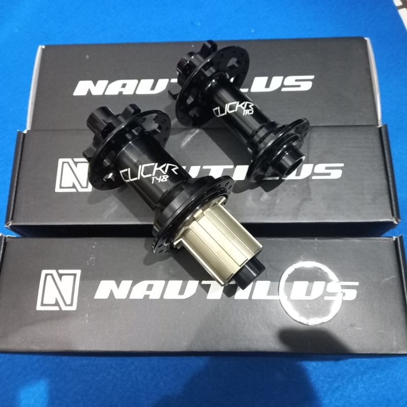 Hub FreeHub Nautilus ClickR 32 Hole Boost Rear 12 X 148 Front 15 X 110 Body Shimano Bearing