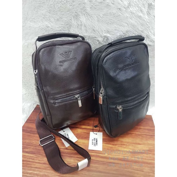 TAS COWOK KULIT SEMI PREMIUM Ada USB PORT