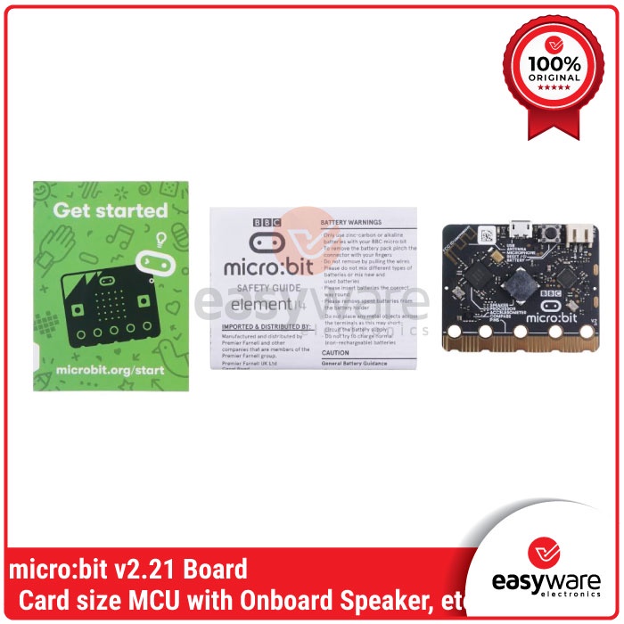 micro:bit v2 Board BBC micro:bit v2.2- card-sized microcontroller