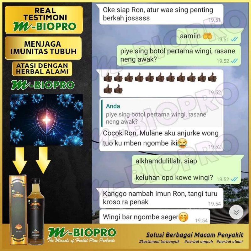 M Biopro Mbiopro Herbal Asli Halal 100% Original Untuk Ambien, Sesak Nafas Dan Mengobati Penyakit Lain-7