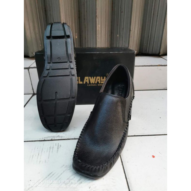 Sepatu Casual Kulit Pria Claway Big Size 44-46 ( Produksi Sendiri ) / Sepatu Selop Bustong Ogana Big Size 44 - 46 Og 01 ( Produksi Sendiri )