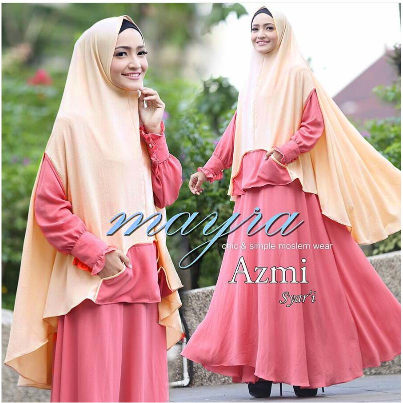 [AZMI SYARI NI] Ghamis Wanita Jersey Varian Warna