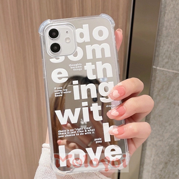 Casing IPhone 7Plus 8Plus 12 13 Pro MAX XR 11 Pro MAX 7 8 Plus X XS MAX SE 2020 Motif Alfabet