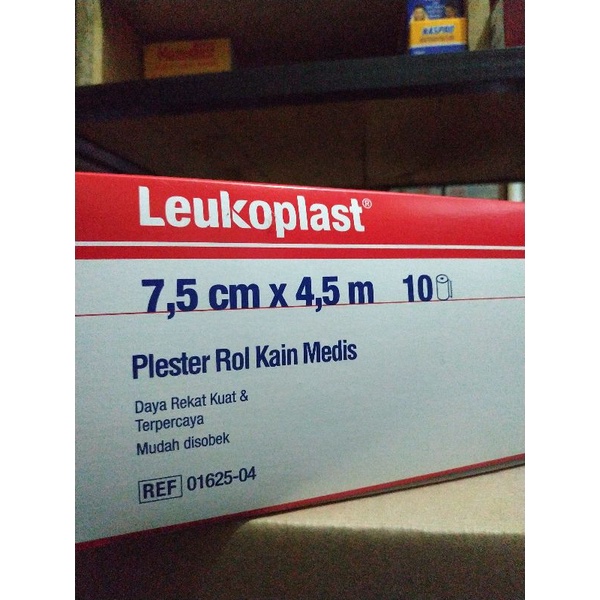 Leukoplast 7,5cm x 4,5m Plester Rol Kain Medis