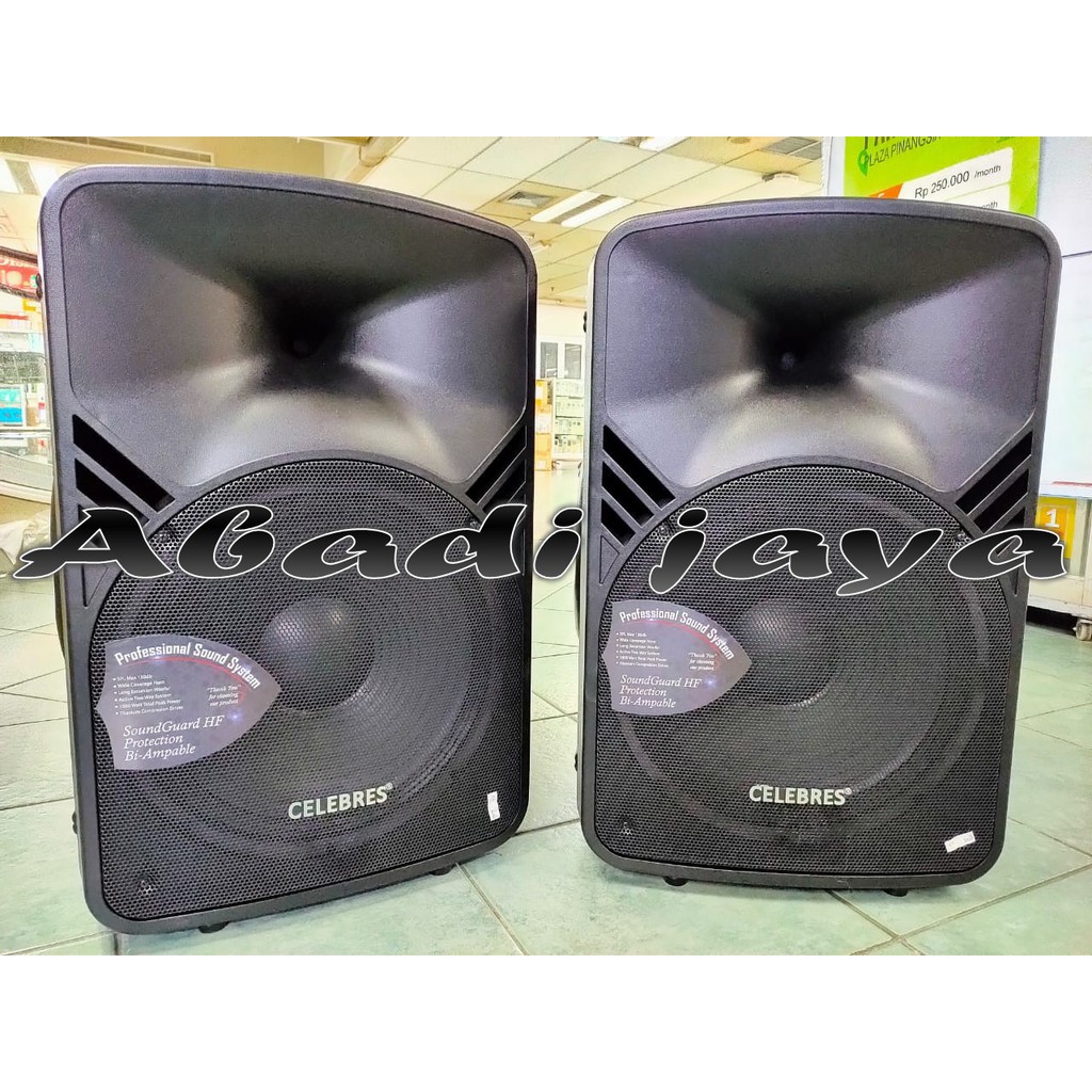 PROMO MURAH SPEAKER AKTIF PASIF 2 PCS CELEBRESS 115 15 INCH ORIGINAL 1600 WATT