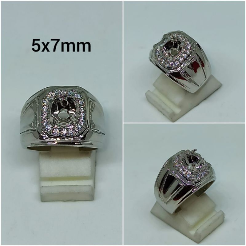 CINCIN/EMBAN/RING ALPAKA SUPER 5x7mm oval