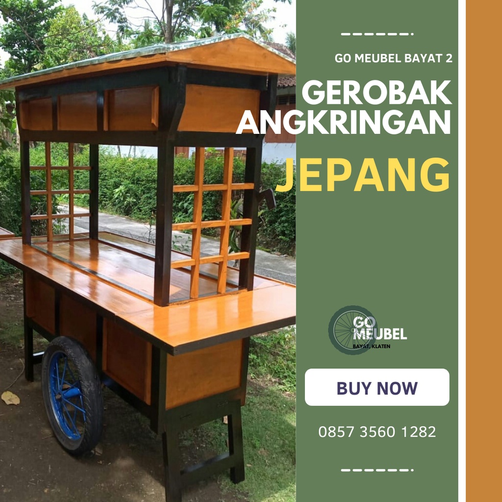 Jual Gerobak Angkringan Jepang Tanpa Tungku Tanpa Lubang Buntet