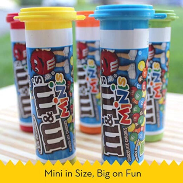 M&m minis tube m&ms mini coklat permen smarties mm chocolate m&m’s candy mnm
