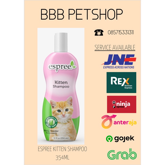 ESPREE CAT SHAMPOO 354 ML / ESPREE DOG SHAMPOO / SHAMPOO KUCING / SHAMPOO ANJING